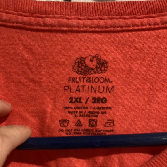 Fruit Of The Loom Platinum T-shirt - Picture 2 of 3